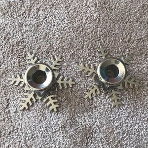 Pair of Biedermann silver candlestick holders